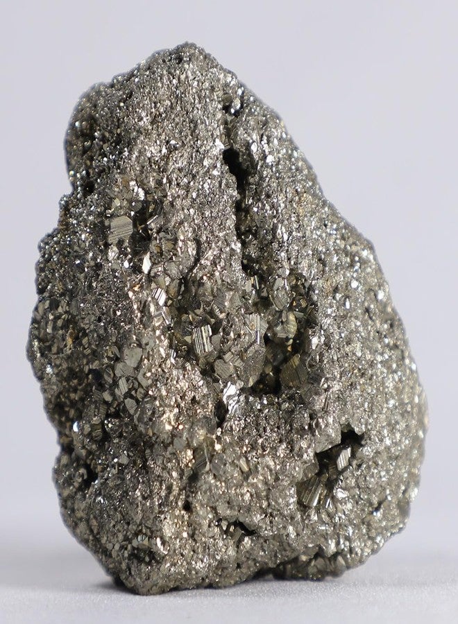 Crystal Divine Pyrite Raw Stone for Home Decor, Meditation, Chakra Healing - Decorative Cluster 45 to 95 Grams 1 Piece - Image 1